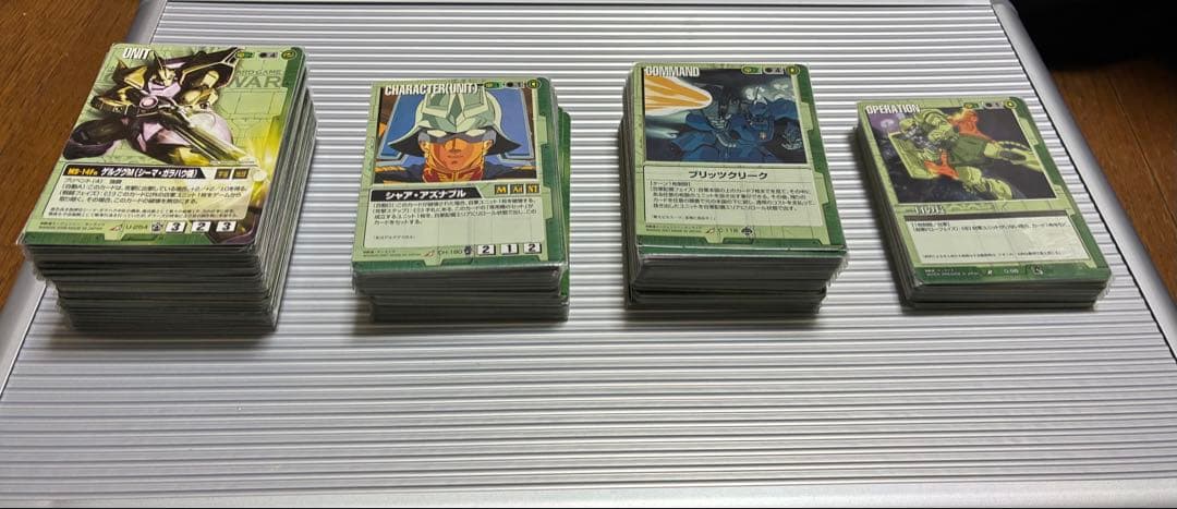 ガンダムウォー　引退品　緑、緑ダブルオーセット　売り