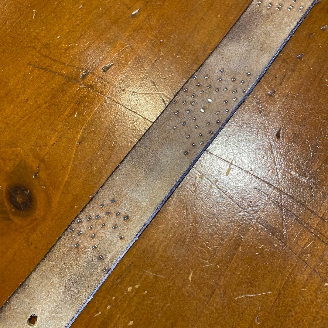 n*2様 HTC SUNSET BLVD スタッズ付きレザーベルト