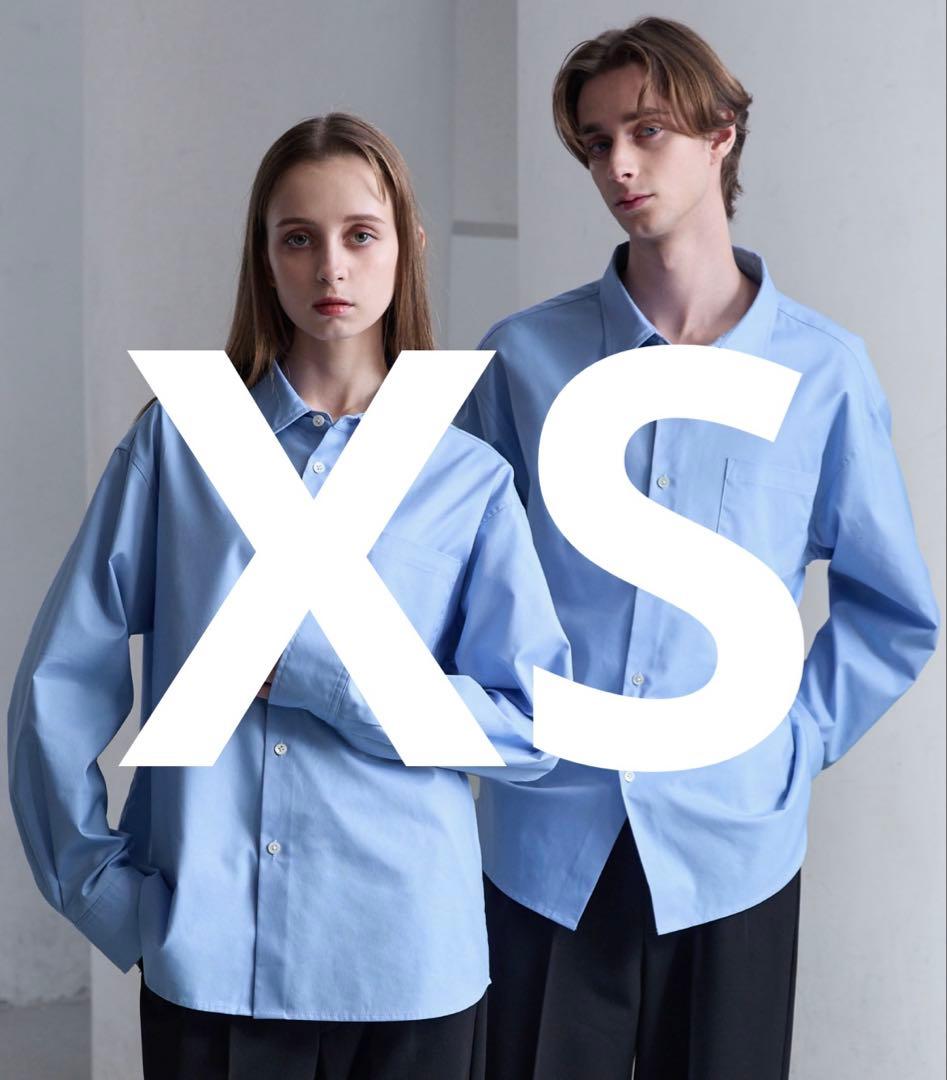 XSサイズ　ロイヤルオックスフォード レギュラーカラーシャツ サックスブルー