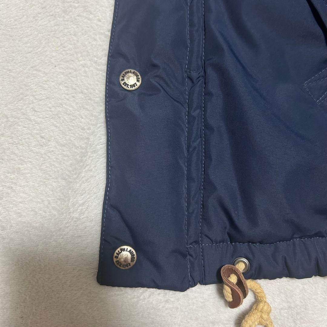 ポロラルフローレン　ダウンベスト　ポニー刺繍　定番　人気商品　ネイビー　2WAY