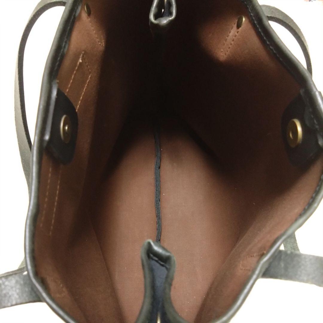 フェリージ トートバッグ 16-26 キャンバス レザー ブラック