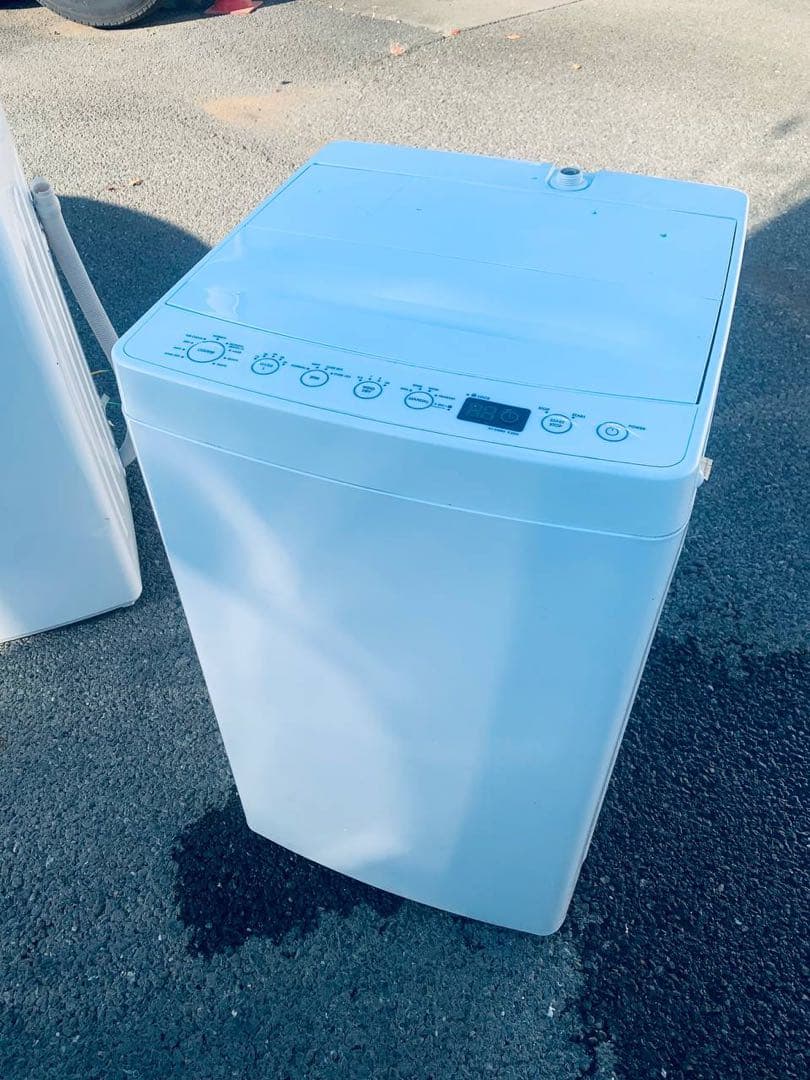 ①✅amadana 全自動洗濯機✅ ✅AT-WM55✅送料設置無料