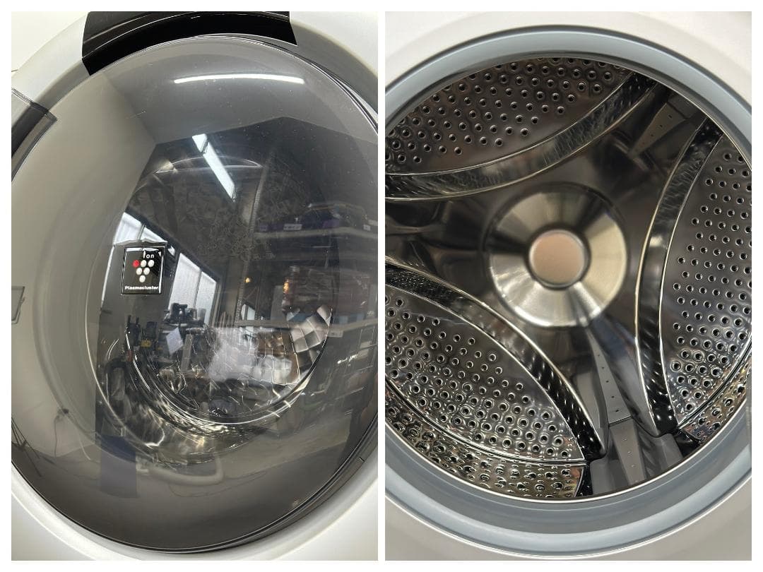 シャープ ドラム洗濯機 7.0/3.5kg 右開き ES-S7J-WR 24年製