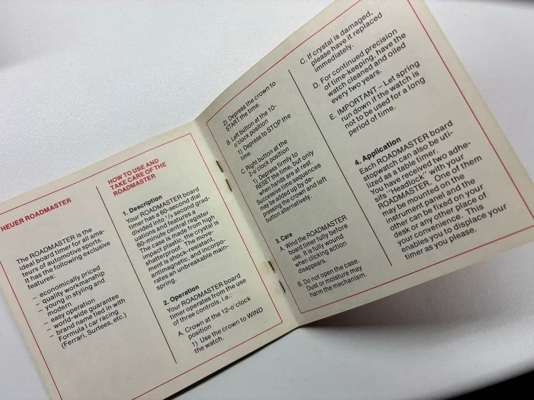 ホイヤー（HEUER）★1970年代カーレース用★ストップウォッチ★手巻き