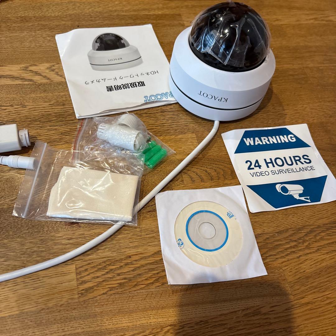 KPACOT 防犯カメラ 屋外 Wi-Fi/PoE対応 1080P IPカメラ