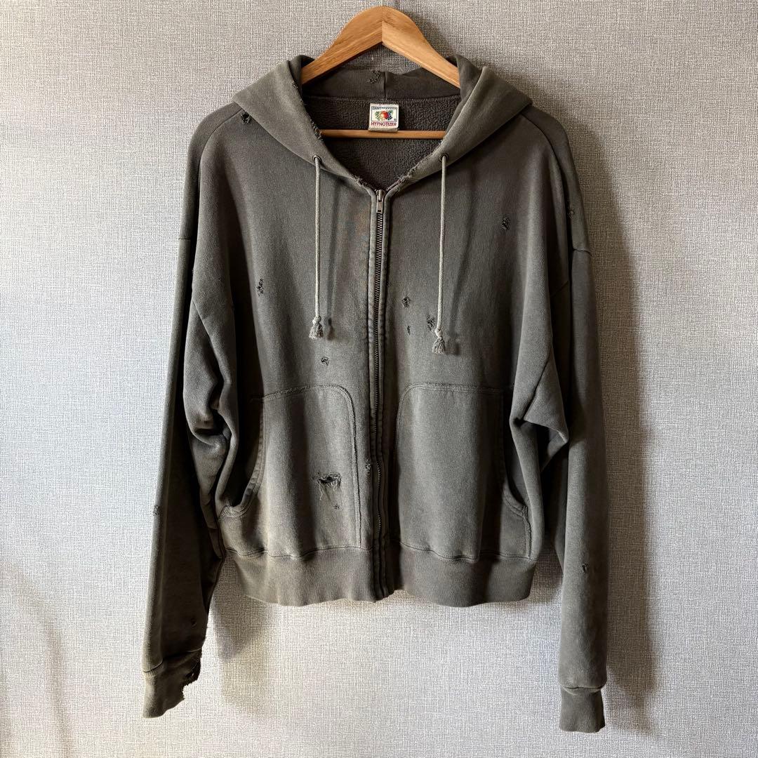 23AW SAINT MICHAEL ダメージジップフーディ