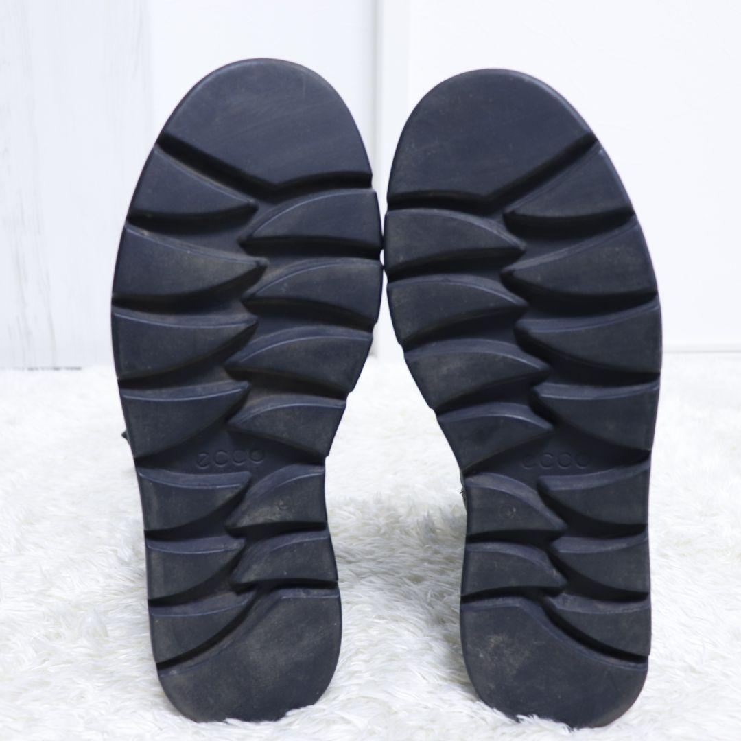 ecco　ヌーベル　レースアップ　サイドジップ　ブーツ　24cm