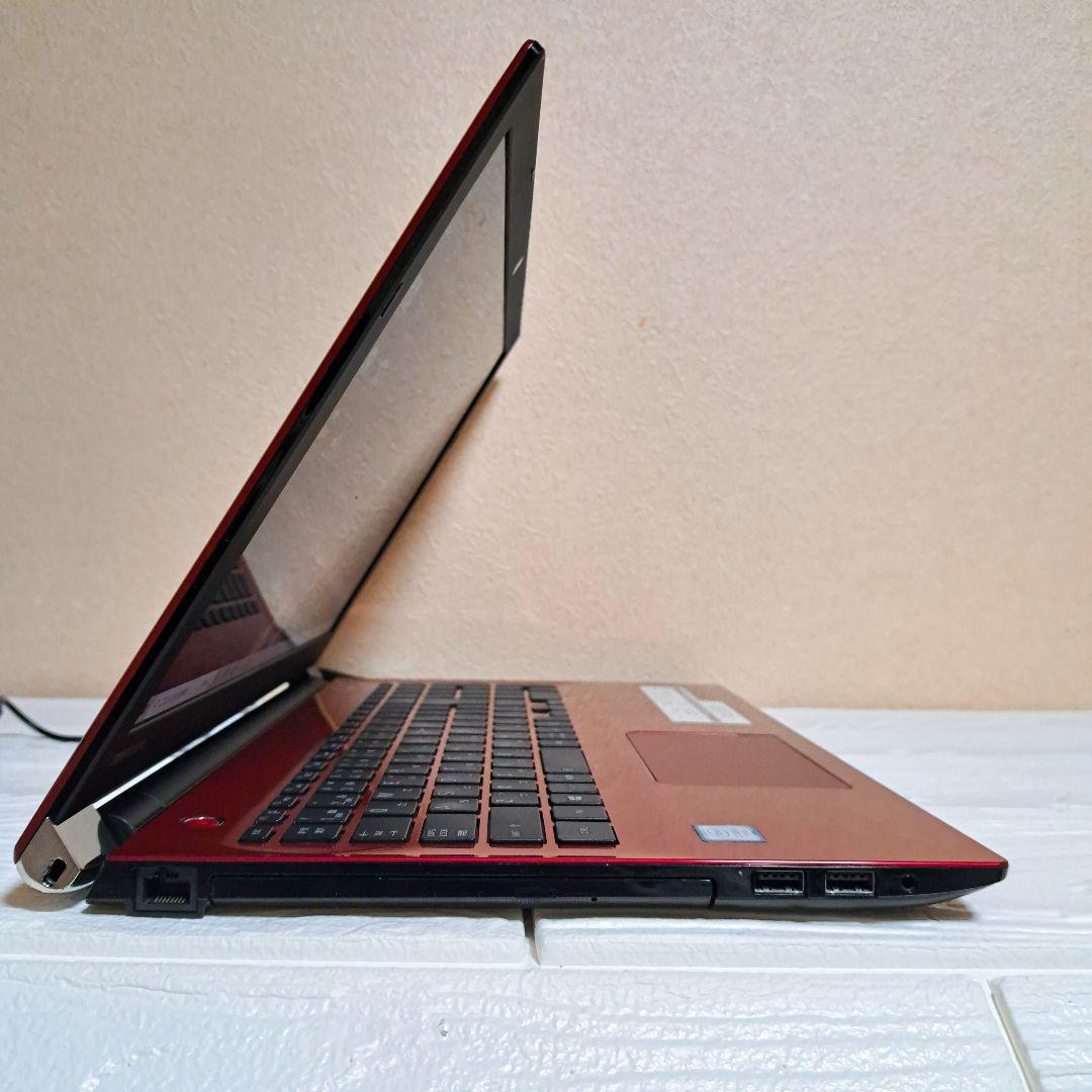 東芝 dynabook ノートパソコン PC レッド SSD オフィス 薄型