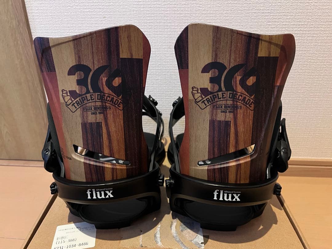 FLUX DS ビンディング ブラック M 木目調 30周年記念モデル