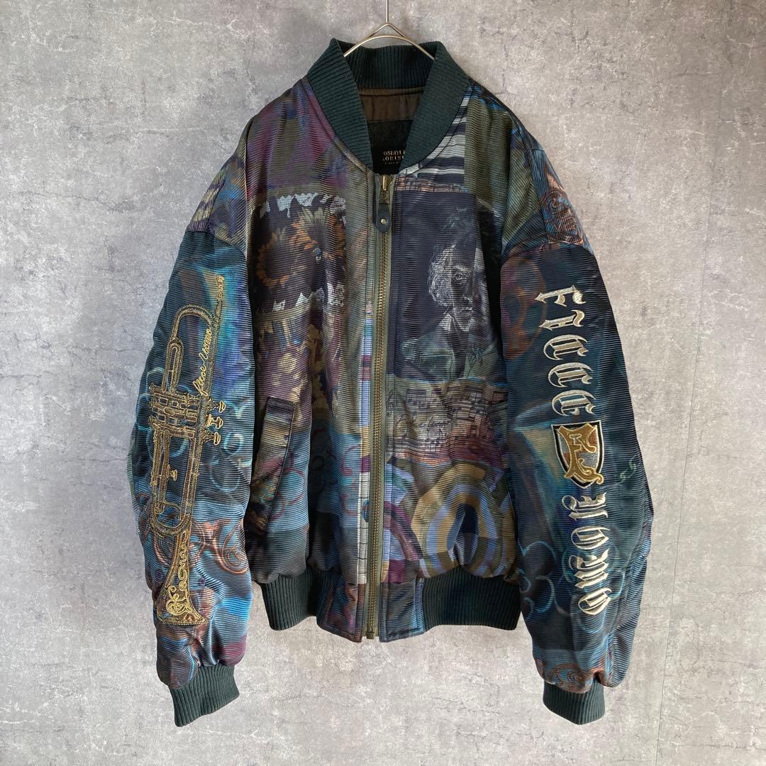 YOSHIYUKI KONISHIドン小西　ボンバージャケット　柄ジャケット