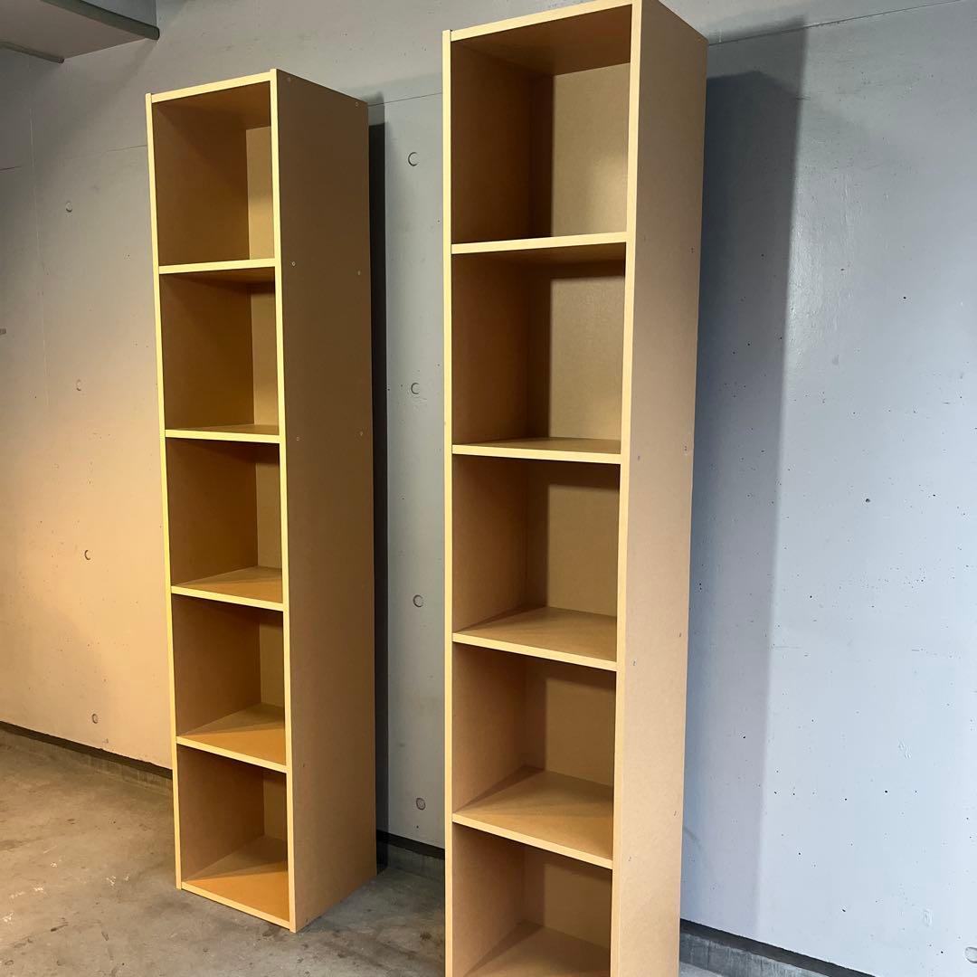 美品・廃盤希少★無印 パルプボードボックス・タテヨコA４サイズ・５段 ２個セット