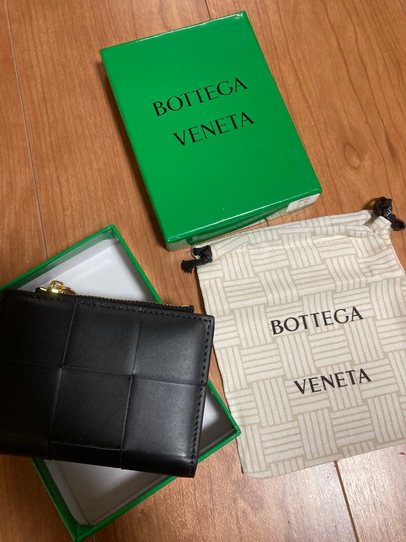 Bottega Veneta ブラック 二つ折り財布