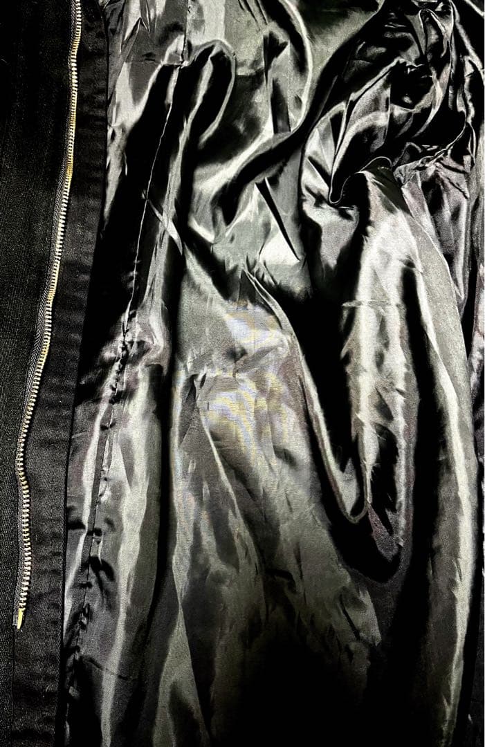 vintage ワッペンペイントスタッズモッズコート 大きいサイズ 個性的