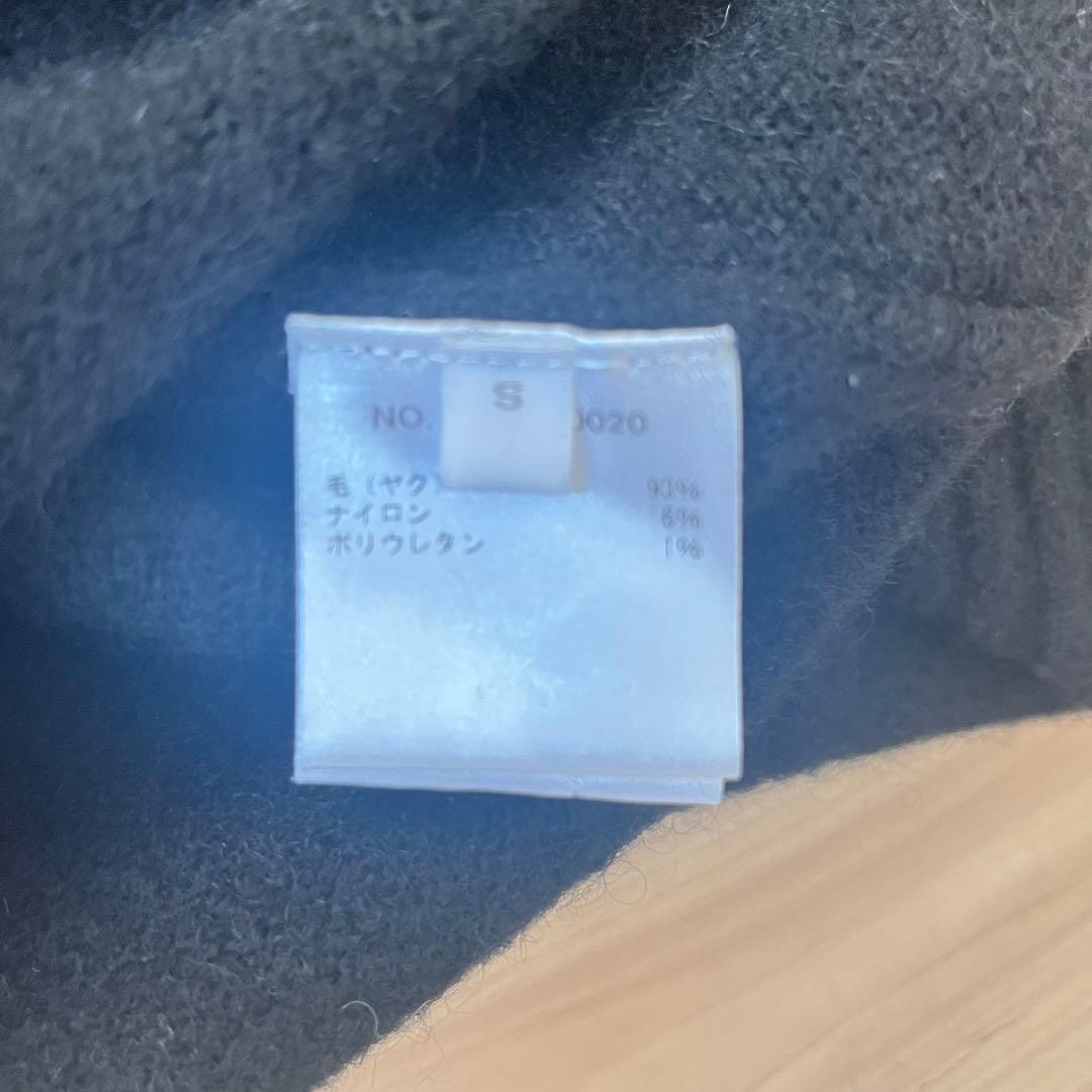 【美品】 Ron Herman ヤク ニット S ブラック ヤク93% 高級素材