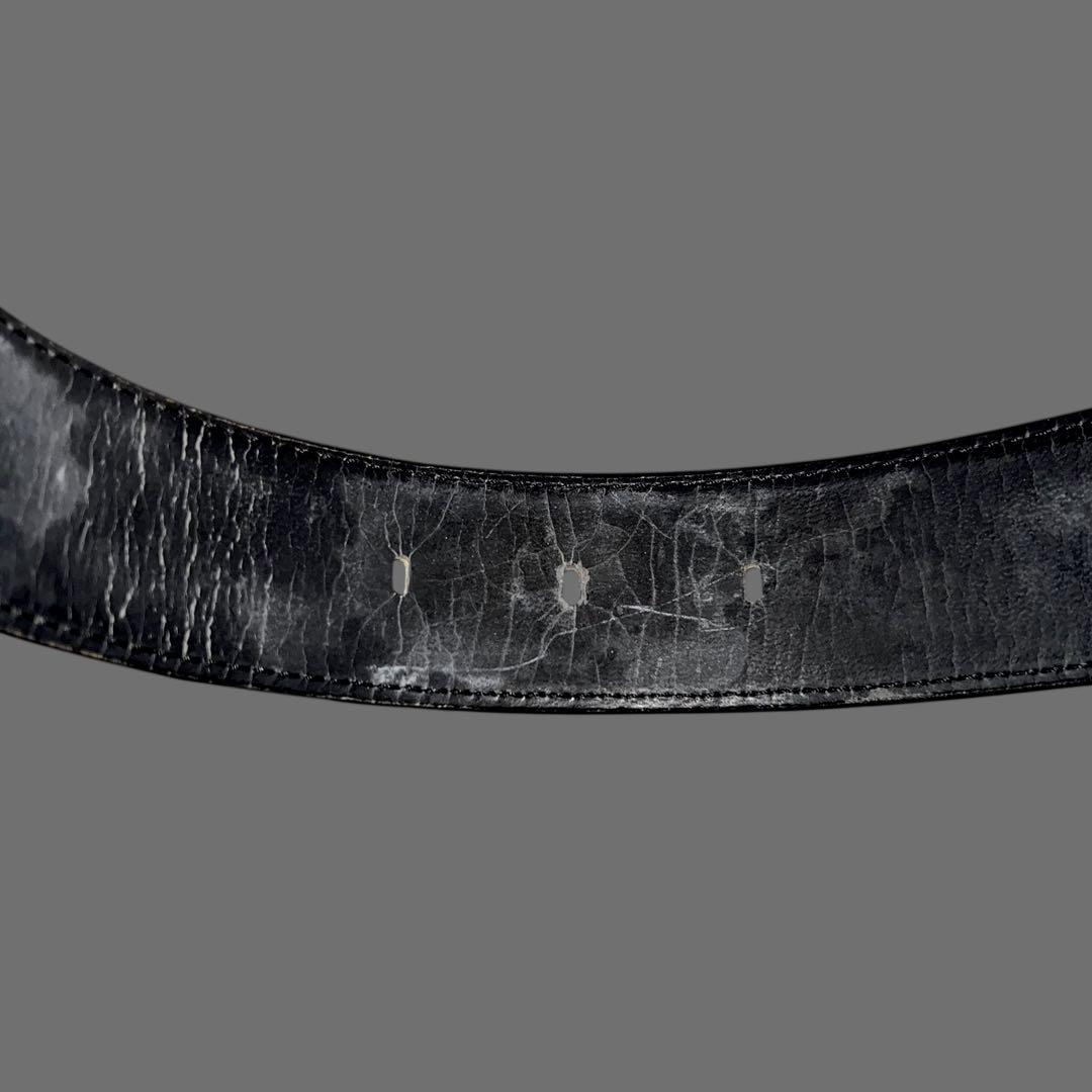 小物 Christian Dior Black leather belt