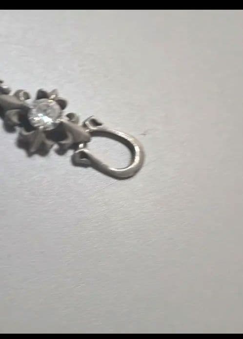 キュービック　シルバー925ブレスレット。