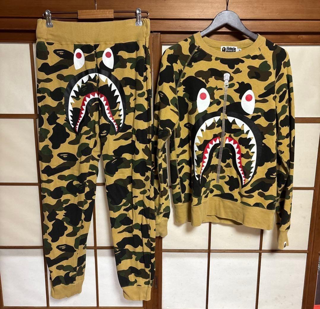 ABathing Ape カモフラージュ シャークセットアップ M