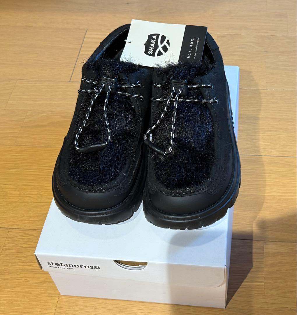 値下済☆美品　今期新作　SHAKA ファー付きチロルモックシューズ 2025AW