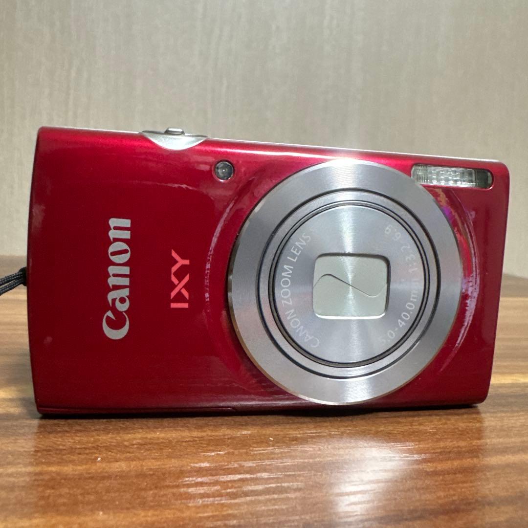 【極美品】Canon キャノン IXY180 イクシー レッド デジカメ 赤
