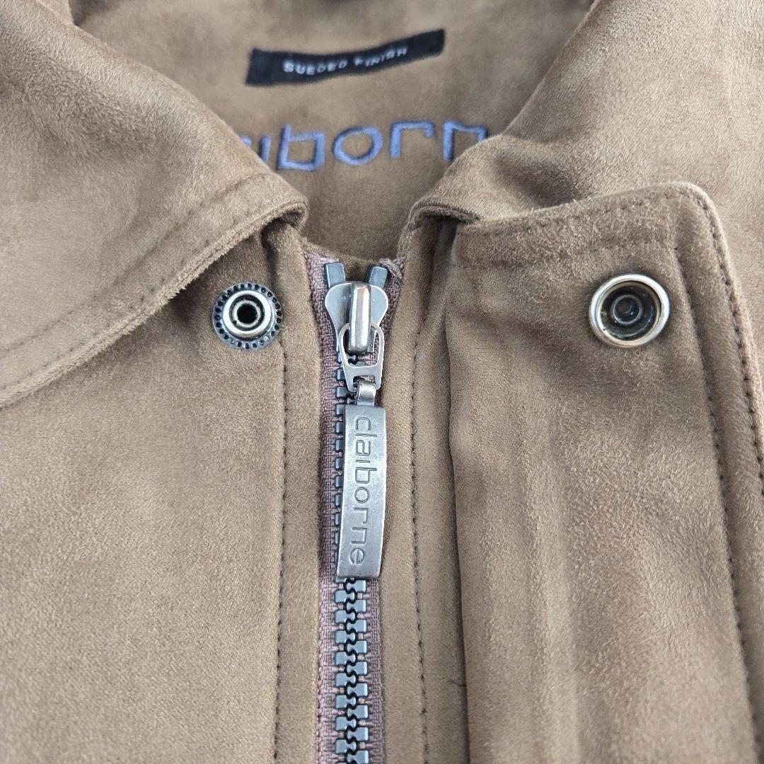 希少 claiborne クレイボーン スエードブルゾン ブラウン Mサイズ