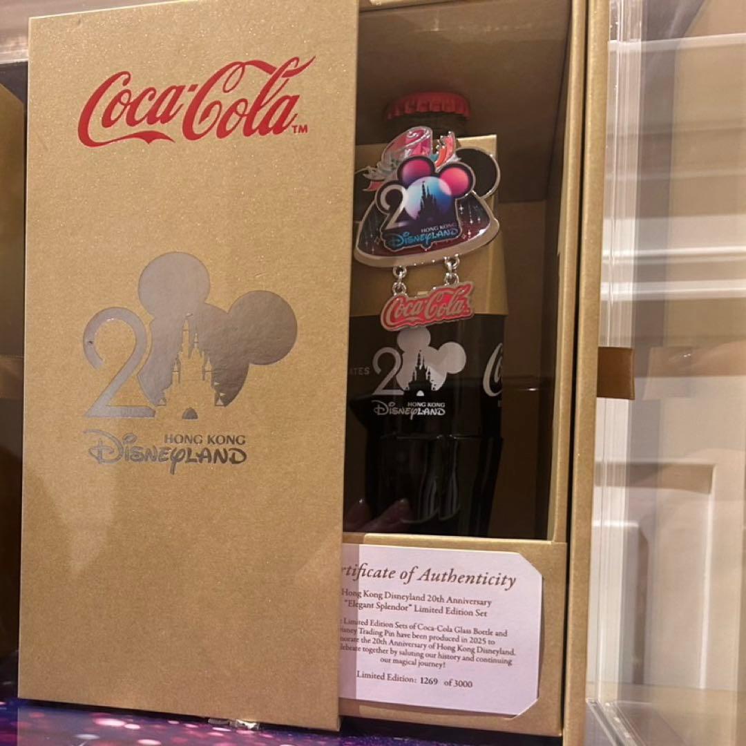 限定 香港ディズニーランド 20周年記念 Coca-Colaボトル