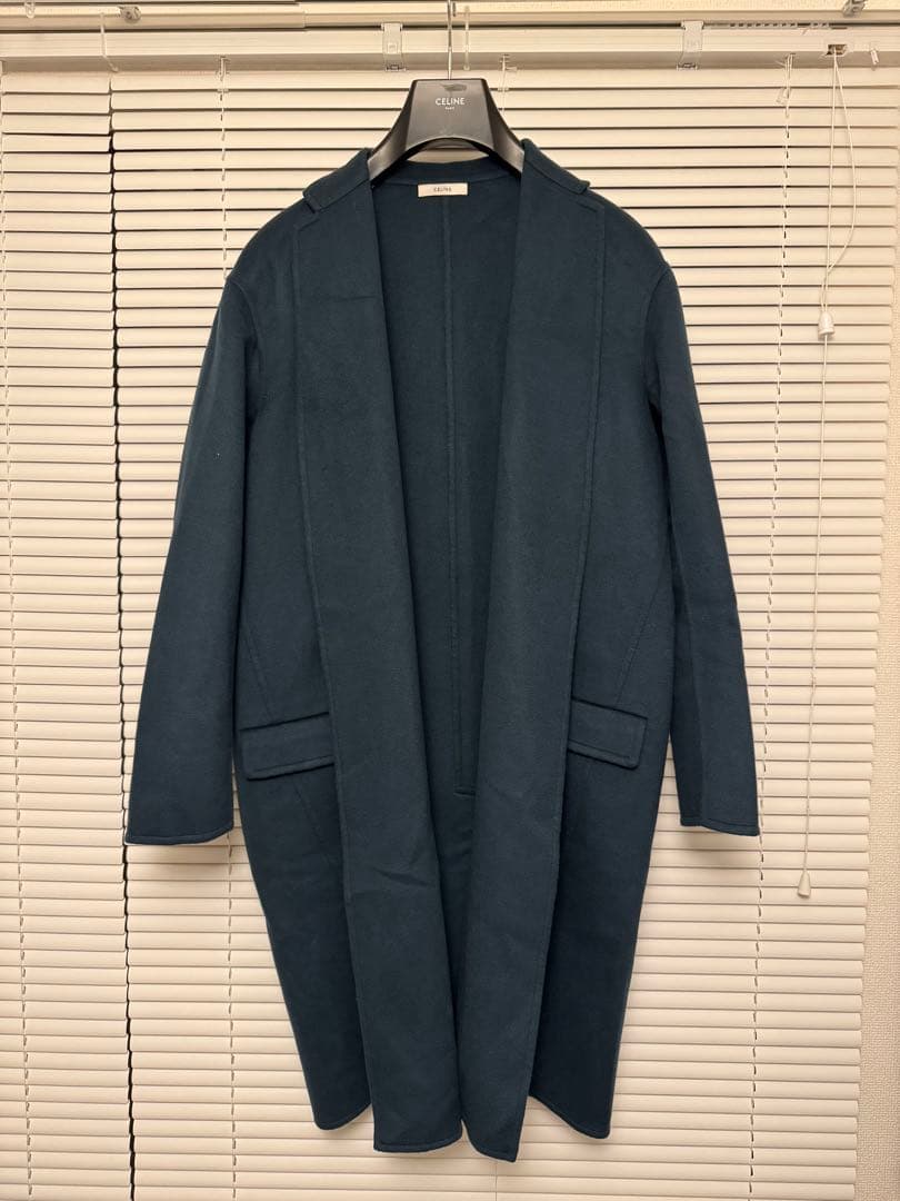 希少　入手困難　試着のみ　CELINE エッグクロンビーコート カシミヤ　40