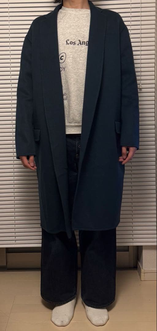 希少　入手困難　試着のみ　CELINE エッグクロンビーコート カシミヤ　40