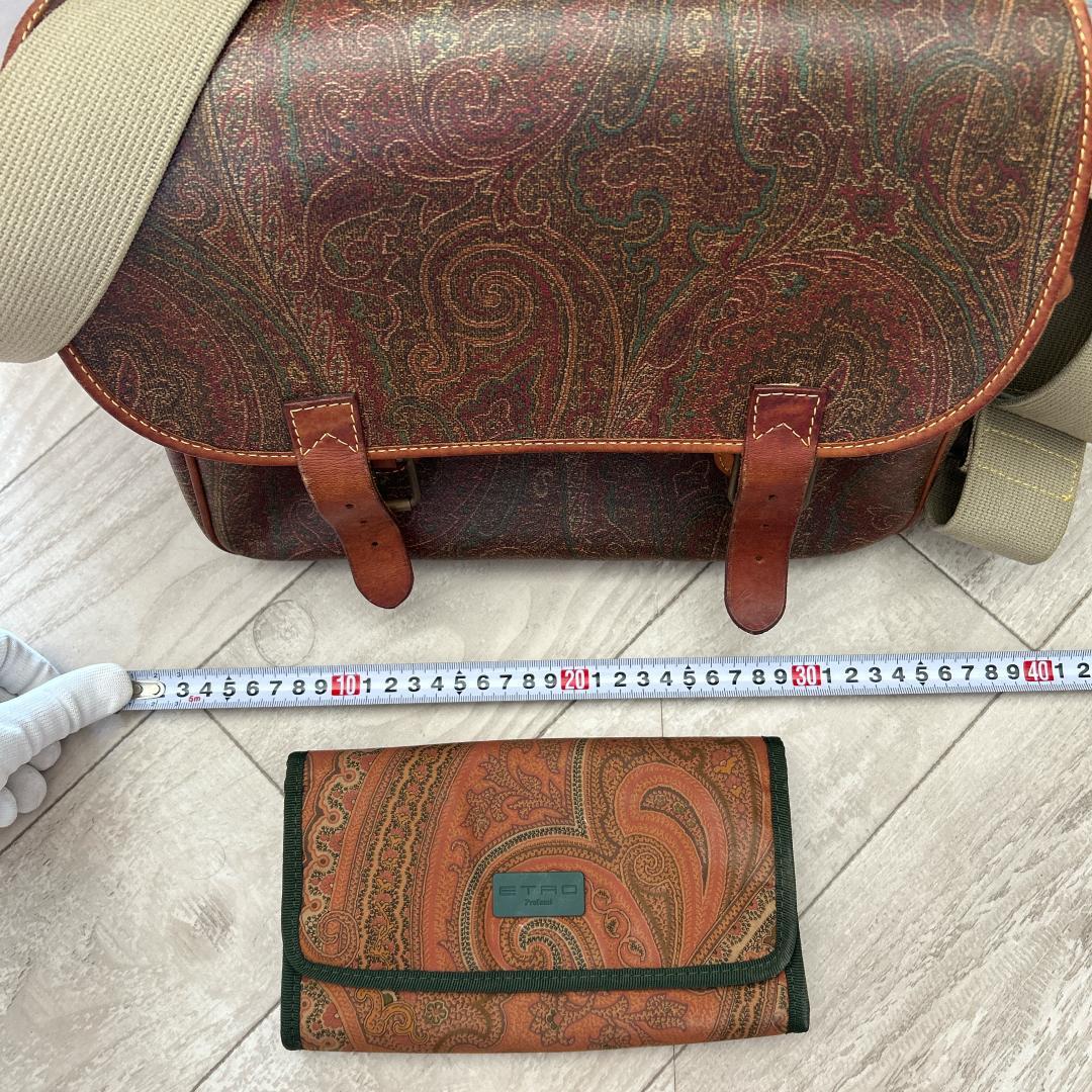 エトロ　ETRO ショルダーバッグ＆ポーチ 2点　まとめセット！　ペイズリー