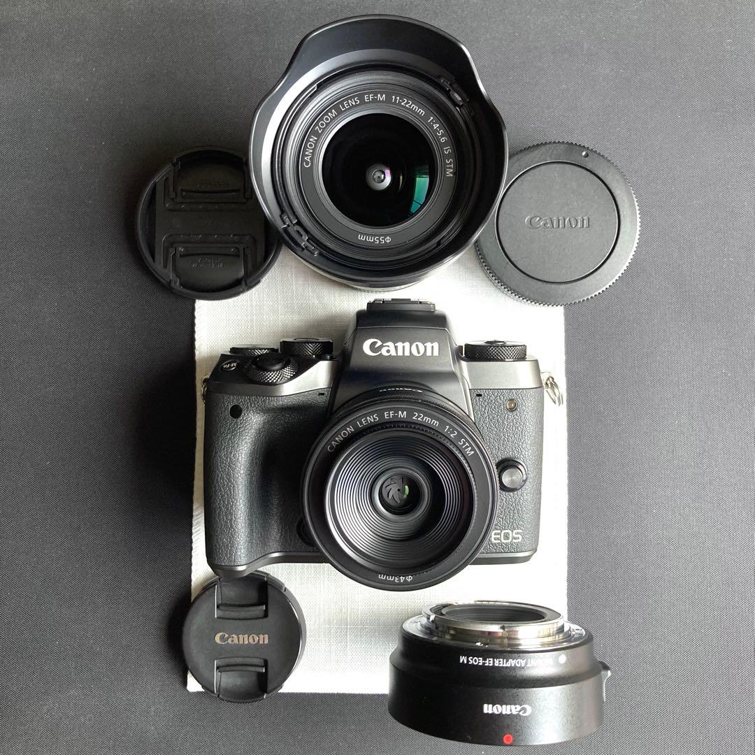 Canon EOS M5 レンズ2本　EFマウントアダプターなど本日限定の値下げ