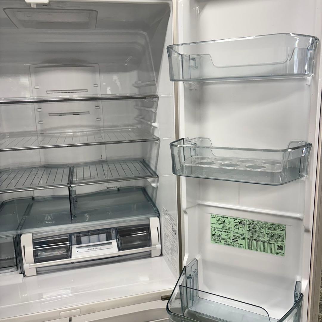 491 冷蔵庫　大型　6ドア　観音開き　極美品 400L強　ガラストップ　大人気