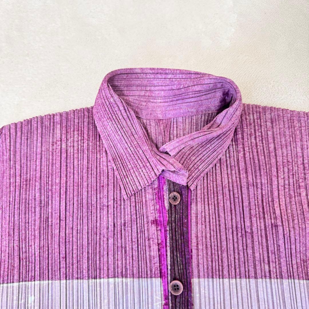 極美品✨PLEATS PLEASE プリーツ　花柄　シャツ　長袖　サイズ3