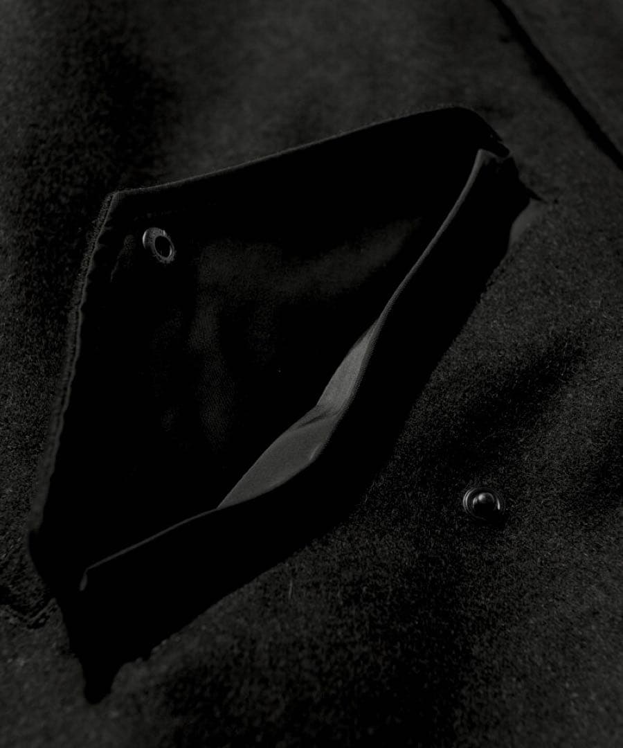 【新品：¥46,200】glamb グラム モッズコート 黒 M 春/秋/冬用