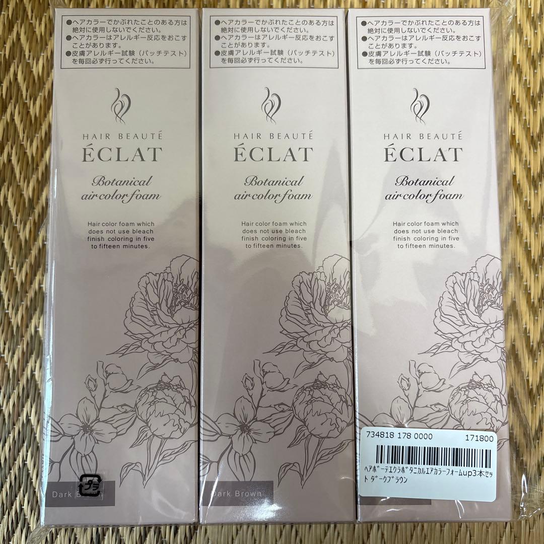 ヘアボーテ　エクラ　ボタニカル　エアカラーフォームup ダークブラウン 150g