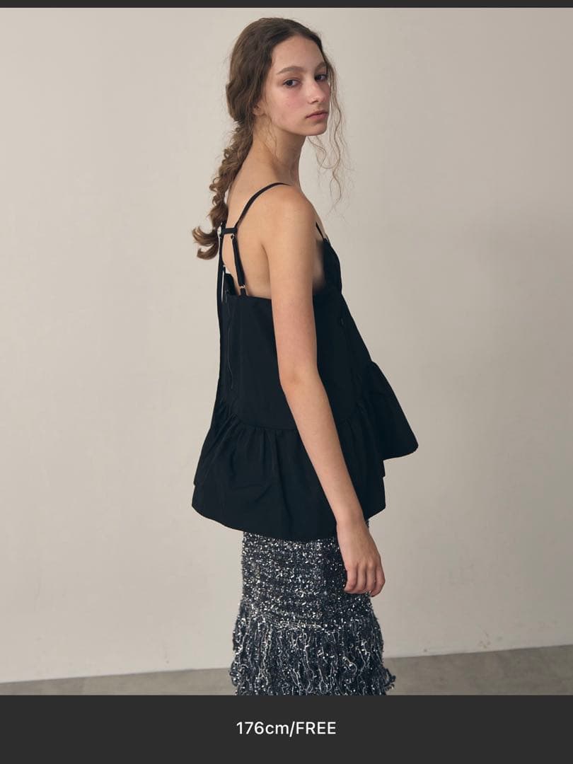 【新品】黒J1U by LA BELLE ETUDE Aラインビスチェチュニック