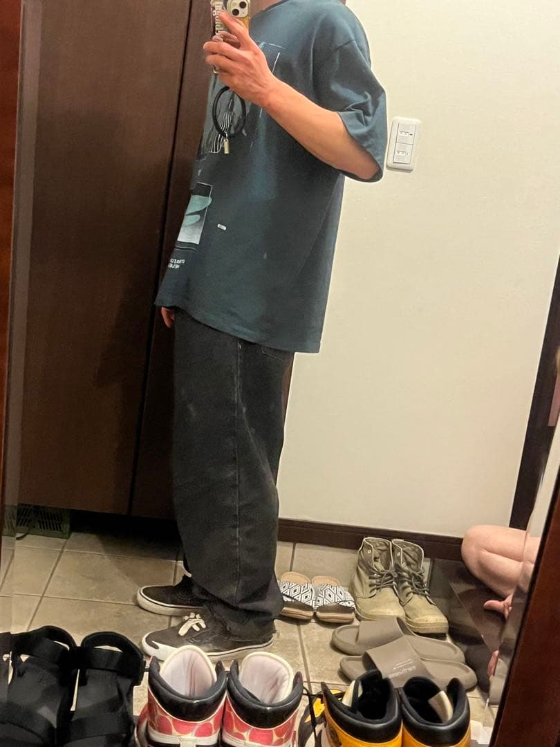 スケートボード polar skate 93 washed black 30/32