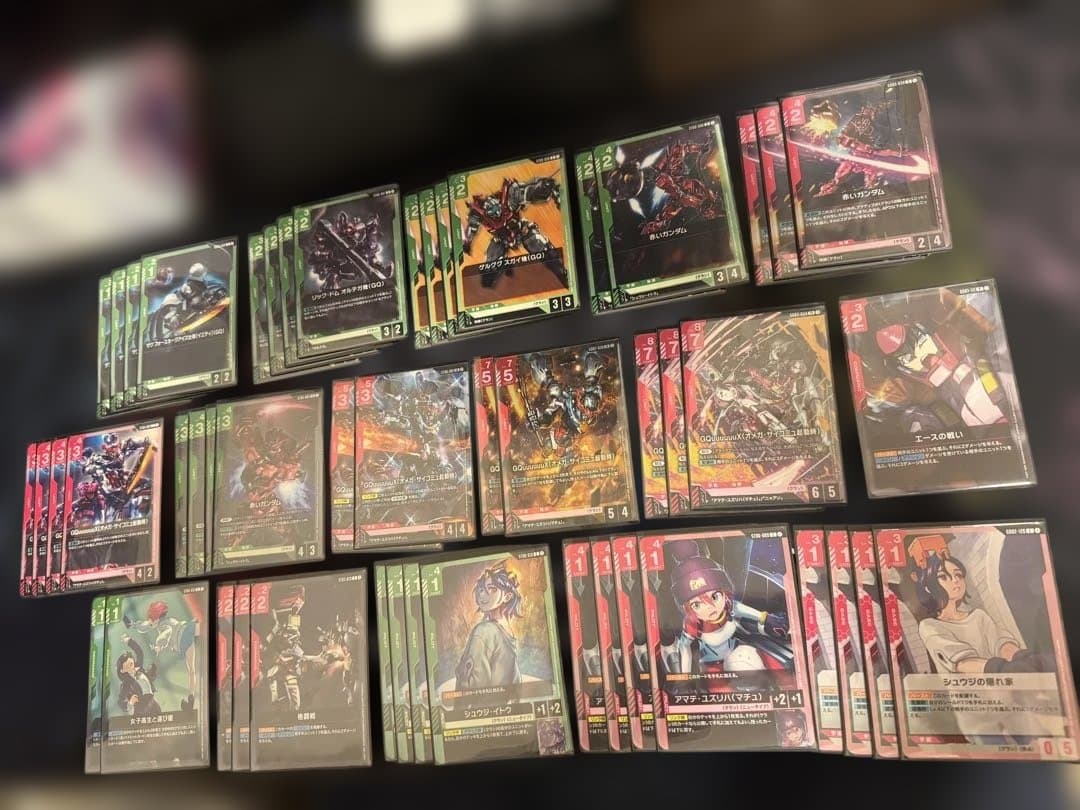 ガンダムカードゲーム　クランデッキ　調整カード付き