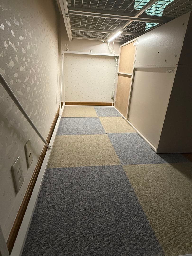 ロフトベッド・デスク付きホワイト 勉強机&椅子