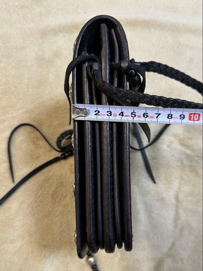 【Bigtwin】レザーコンチョ　メディスン　バッグ 美品