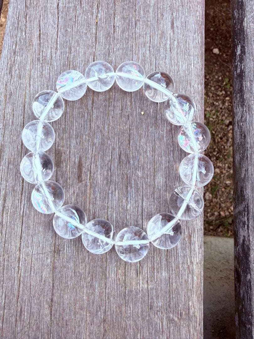 希少◇コロンビア産 レムリアンシードクリスタル　13.5mm　ブレスレット