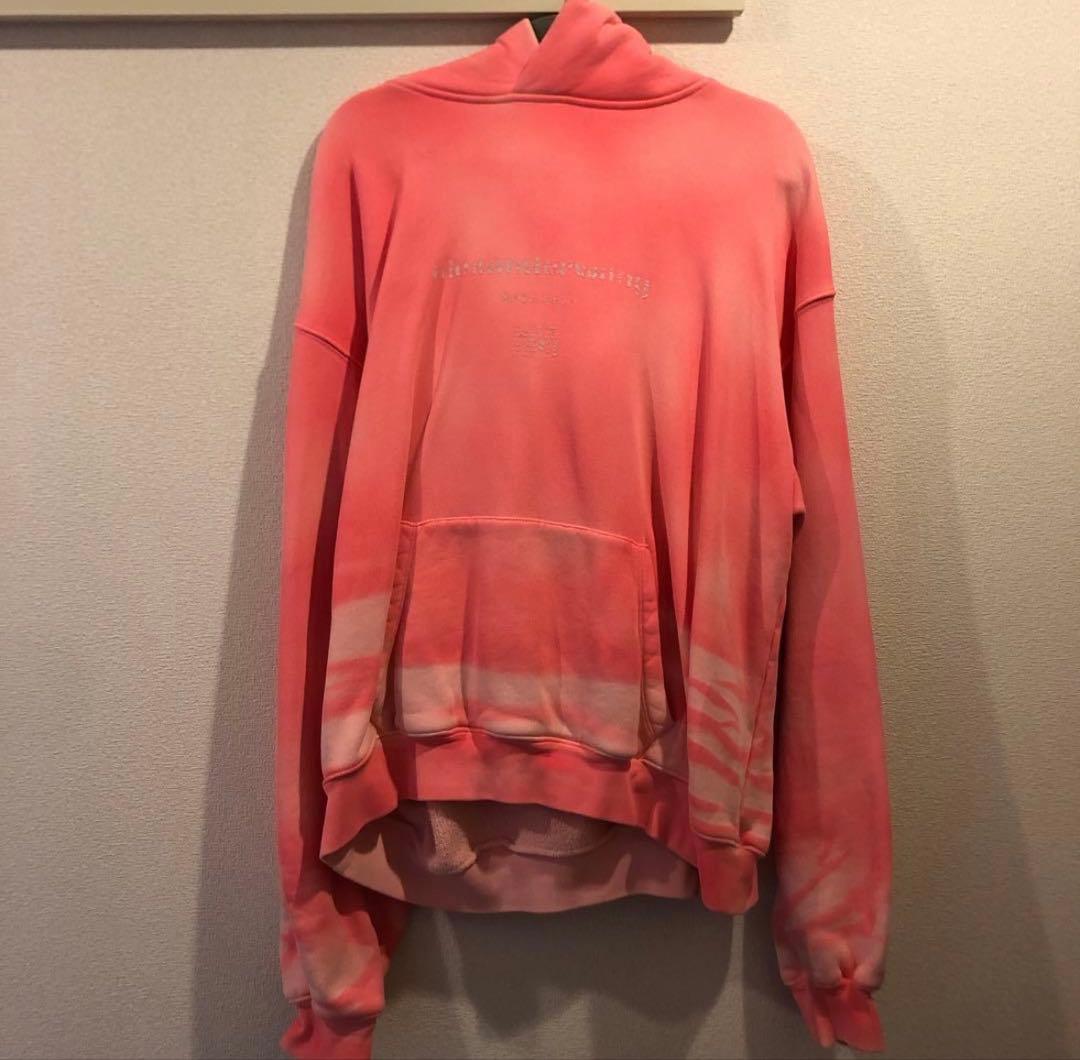 alexander Wang パーカー　ピンクパーカー　メンズ