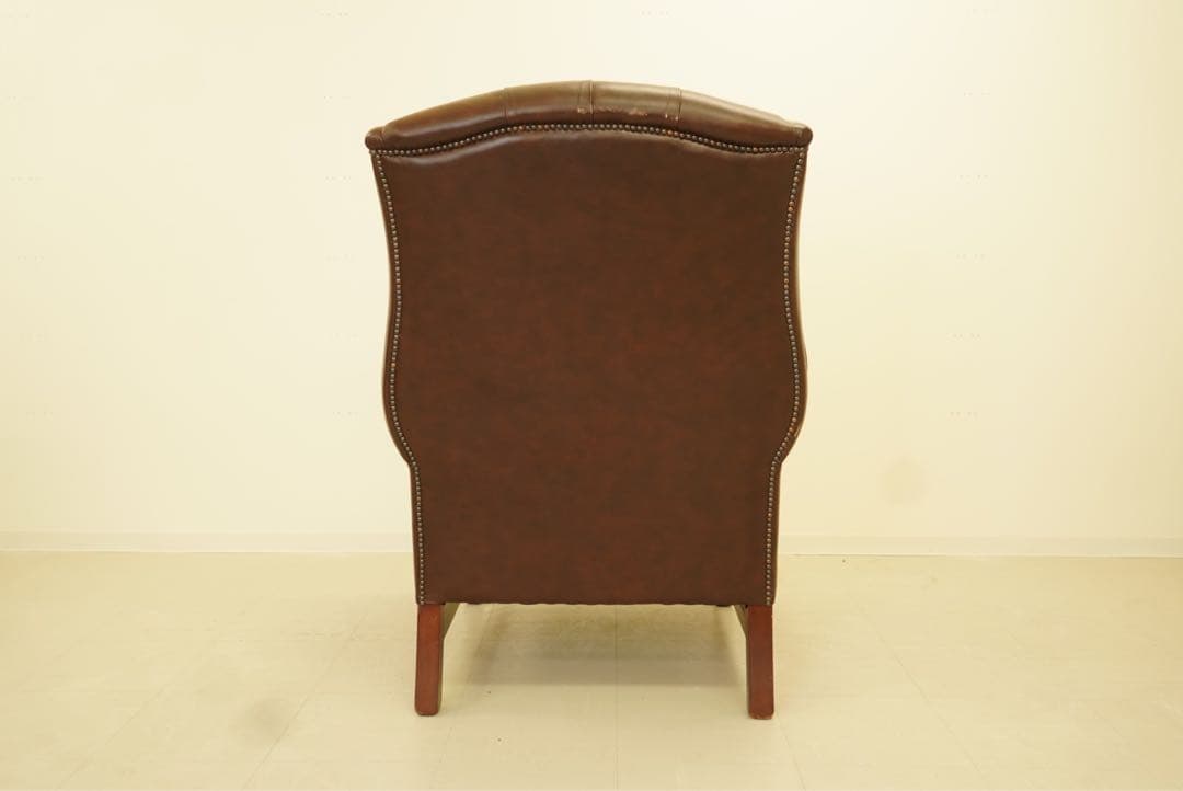 期間限定割引　英国　ヴィンテージ　チェスターフィールド　イギリス製ブラウン