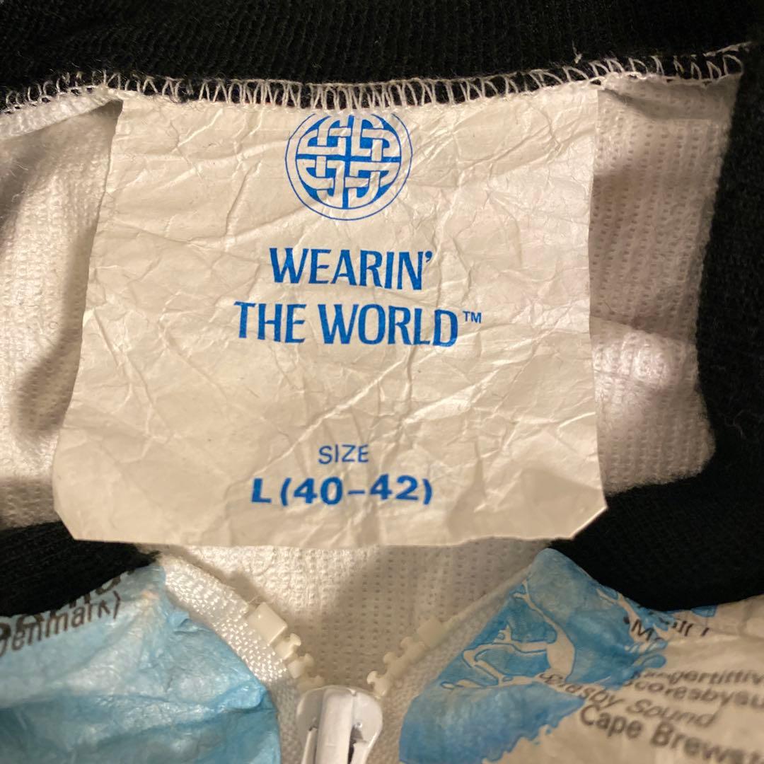 WEARIN' THE WORLD ペーパージャケット　世界地図　ワールドマップ