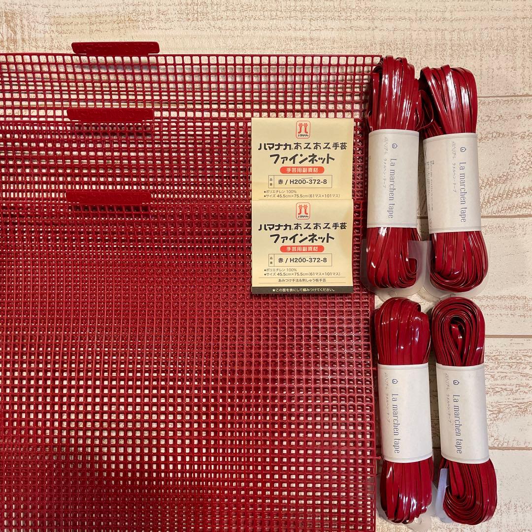 あみあみファインネット　レッド ラ メルヘン テープ　エナメルレッド