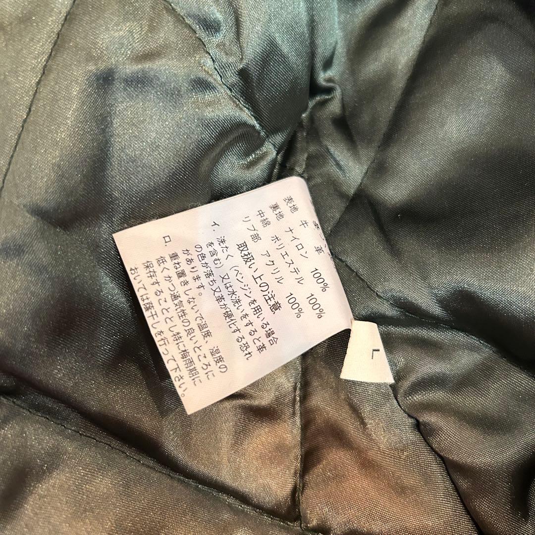 ヴィンテージ　本革　Steiner レザーMA-1 フライトジャケット L 黒