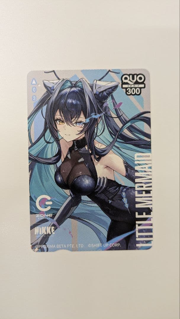 NIKKE×ZONeコラボ QUOカード リトルマーメイド 使用済