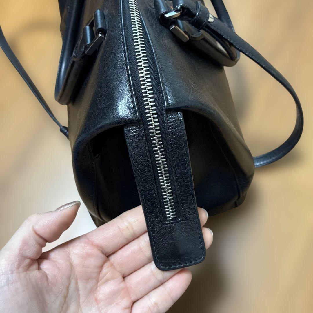 ジルサンダー ハンドバッグ 2way ショルダー 黒