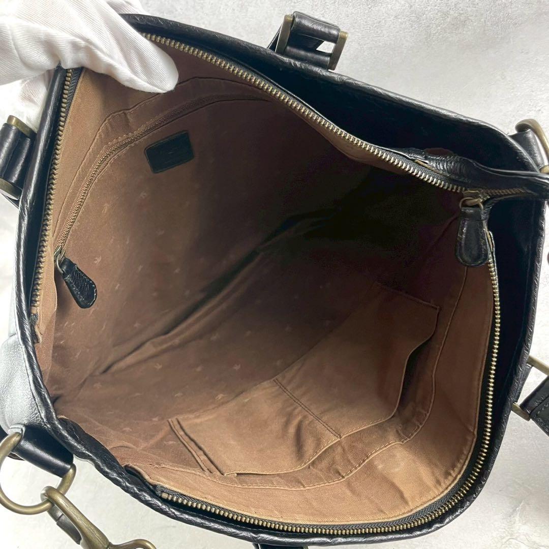 【美品✨】SOT 2way トートバッグ 大容量 オールレザー 黒
