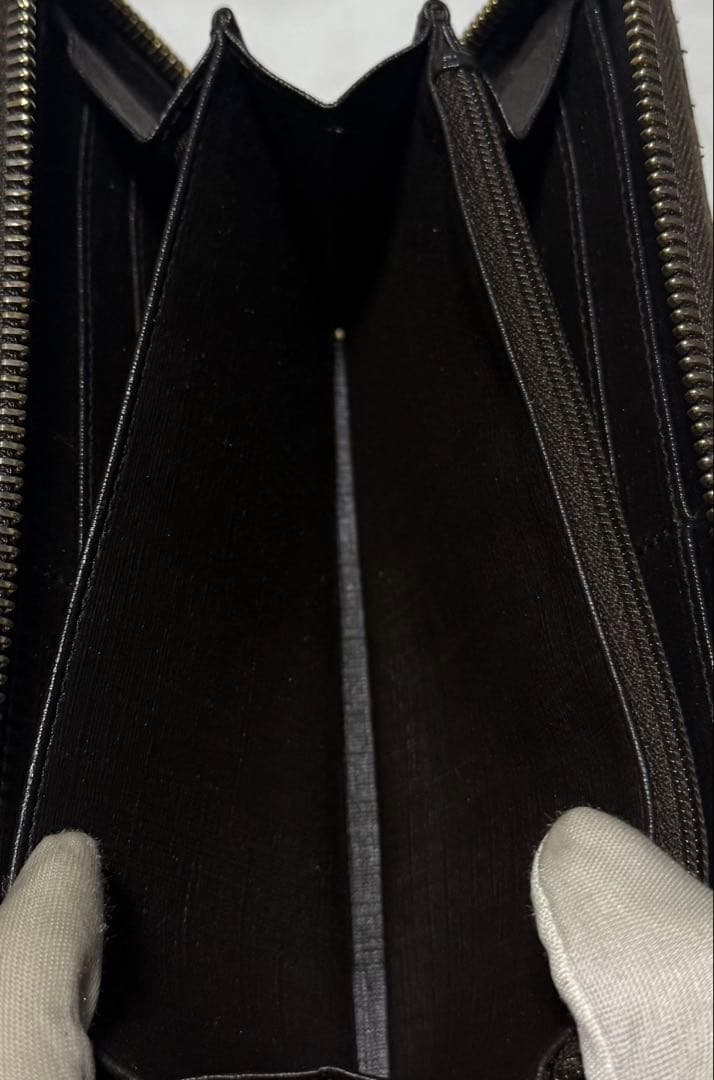 極美品✨ グッチ　GUCCI 長財布　GGスプリーム ラウンドファスナー