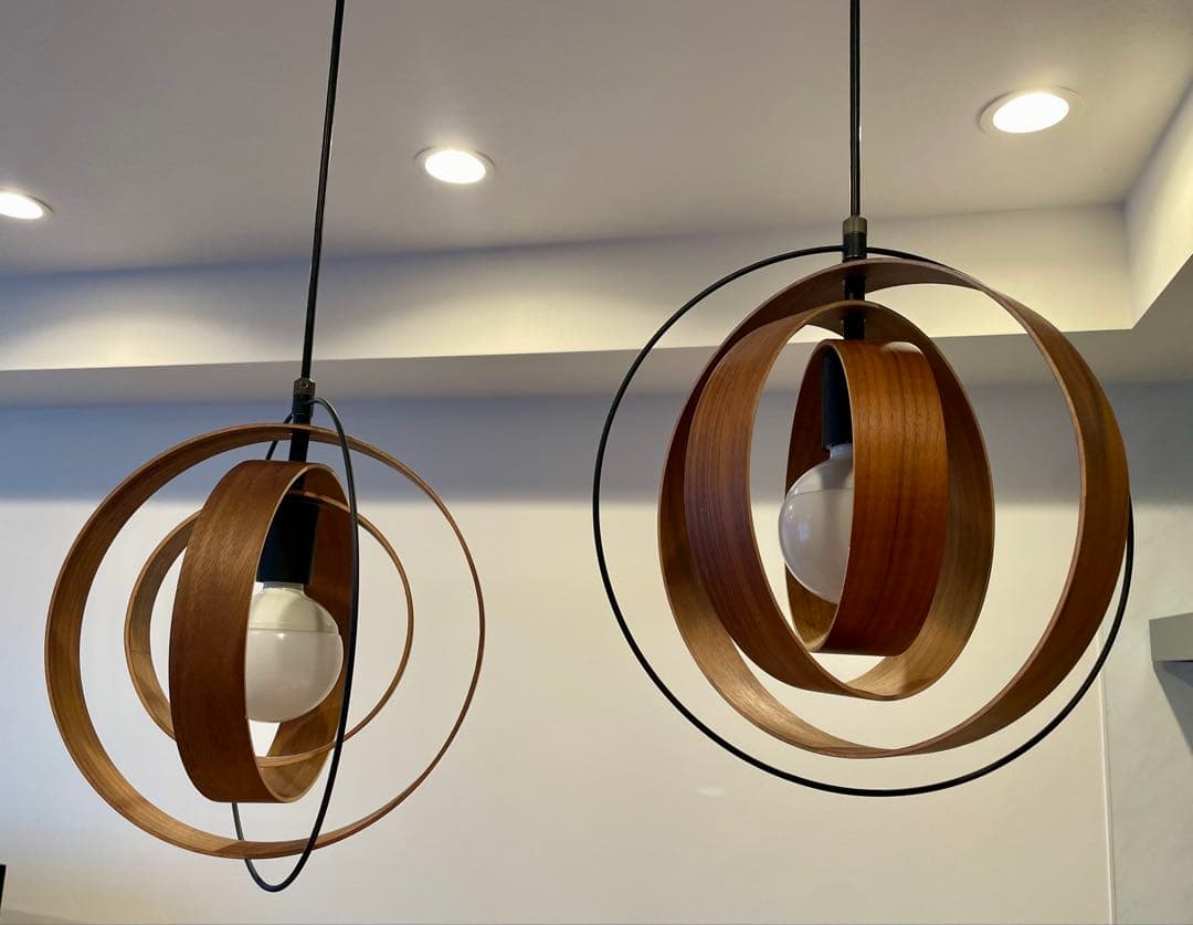 ケユカ　電球付 ペンダントライト ペーンランタ　インターフォルム ブラウン 2個