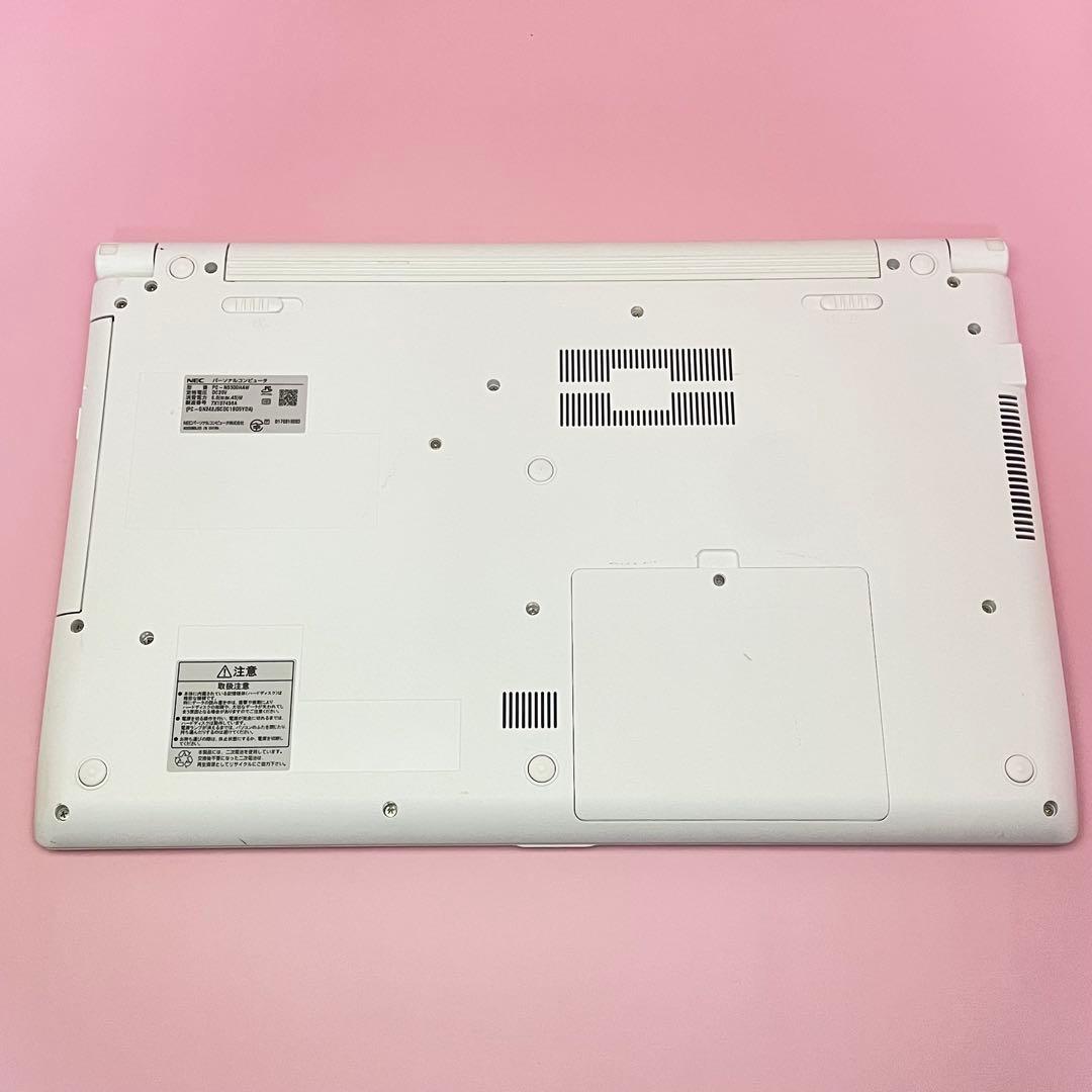 本日削除限定価格❤️薄型ノートパソコン/ホワイト/カメラ付き/オフィス付き